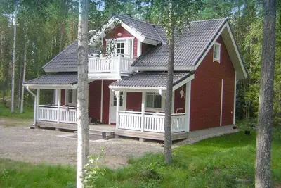 Image de Maison de vacances plage avec sauna au bord du lac et plage privée