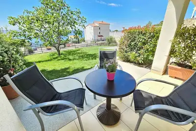 Image de Studio avec vue sur la mer, air conditionné, parking, Wifi