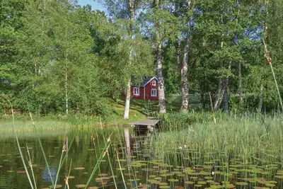 Image de Belle maison à Holmsjö avec vue sur le.