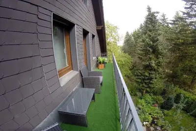 Image de Appartement de vacances avec lit bébé et chaise haute à Winterberg-Altastenberg