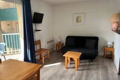 Image de Studio cosy avec accès pistes, balcon et spa