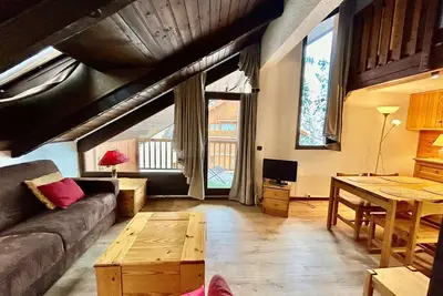 Image de Studio Mezzanine pour 4 Pers - Centre Méribel, Proche Pistes et Commerces, Animaux Acceptés
