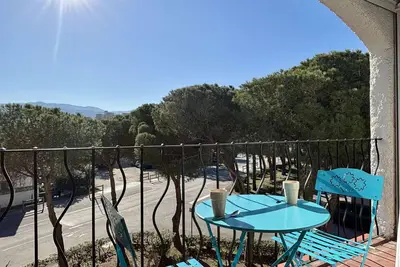 Image de Studio cabine à 200m de la plage, loggia ensoleillée, quartier calme - 4 couchages