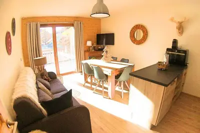 Image de Appartement Montagnard 2p avec Coin Montagne, Parking et Piscine - Vars Les Claux, 6 Couchages