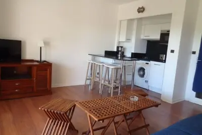 Image de Studio confortable avec balcon, parking privé et Wi-Fi, à 200m de la plage d'Eyrac