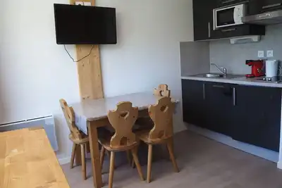 Image de Studio rénové proche des pistes avec balcon - Tout équipé, 3 pers. , 2 flocons or