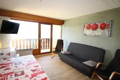 Image de Duplex 2p cabine au pied des pistes avec balcons - Auris en Oisans