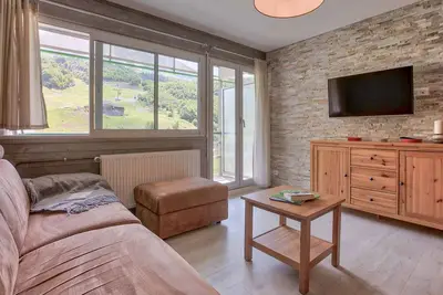 Image de Appartement rénové 6 pers avec balcon sud et vue pistes à Gourette