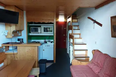 Image de Studio 4 Pers. aux Arcs 1800, Balcon, Proche Pistes, Parking & WiFi