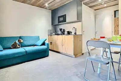 Image de Studio avec vue montagnes - 4 pers.