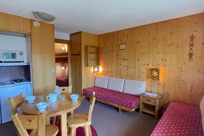 Image de Studio 4 pers. au pied des pistes à Méribel avec balcon et animaux acceptés