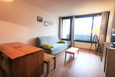 Image de Studio cabine 6 personnes avec balcon à La Mongie, près des pistes