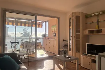 Image de Studio agréable avec loggia, garage et plage à proximité - 2 couchages, Golfe-Juan