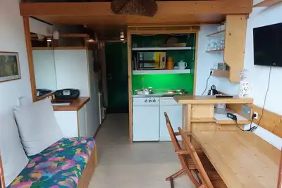 Image de Duplex pour 5 personnes proche des pistes et commerces, balcon, Tv, non-fumeur