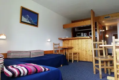 Image de Studio confortable pour 5 pers. à Arc 1800, proche pistes et commerces
