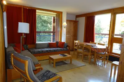 Image de Charmant 3 pièces avec balcon, skis aux pieds, cœur de Charvet - 6 pers. , animaux acceptés
