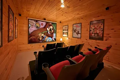 3 Br, Animaux acceptés Chalet de luxe avec une vue imprenable et Home Cinéma Chambre