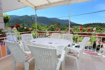 Image de Appartement de deux chambres avec la terrasse et la vue sur le mer Zuljana, Peljesac (A-252-b)