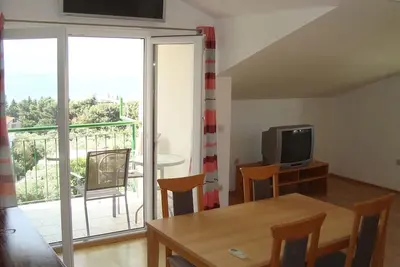 Image de Appartement d'une chambre avec le balcon et la vue sur le mer Gradac, Makarska (A-6819-a)