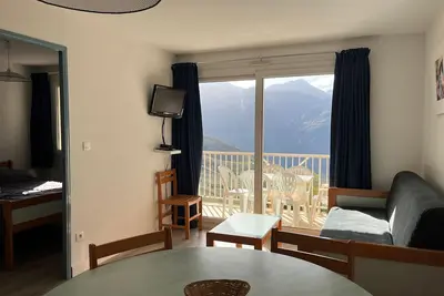 Image de Appartement T2 avec balcon, navette gratuite près des pistes à Peyragudes