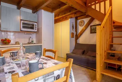 Image de Appartement cosy 4 pers avec parking, terrasse, local à skis
