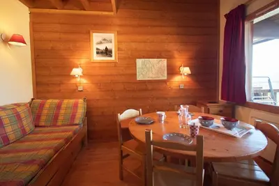 Image de 2 pièces + mezzanine Valmorel, 5 pers, balcon, linge et ménage inclus