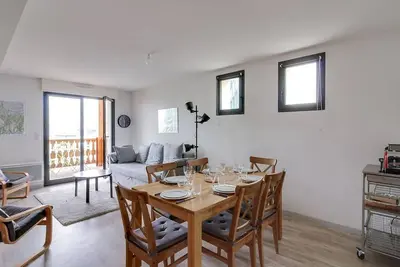 Image de Appartement pour 8, 2 chambres, centre station, 3ème étage, sécurisé, casier à ski