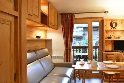 Image de Charmant Studio rénové, balcon Sud, à 50m des pistes - Méribel