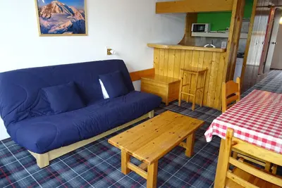 Image de Studio skis aux pieds, balcon, animaux admis, 5 pers, Arc 1800