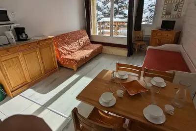 Maxi studio 6 pers. n°48a   a u Rond Point Des Pistes