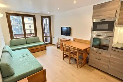 Image de Appart 2 pièces 4 pers à 450m des pistes avec balcon, Tv et animaux admis