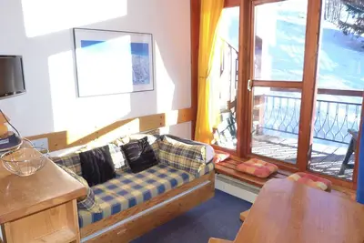 Image de Duplex idéal pour 5 pers, ski aux pieds, Arc 1800, balcon sud, parking, animaux acceptés