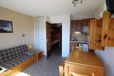 Image de Studio cabine 3 pers. aux pieds des pistes avec balcon à Auris en Oisans