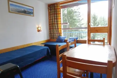 Image de Studio skis aux pieds pour 4 pers, balcon, animaux admis
