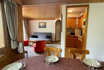 Image de Appartement chaleureux avec balcon proche Méribel centre, 6 pers, 3 pièces