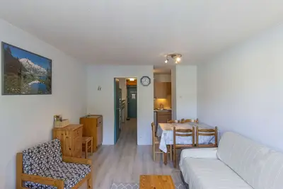Image de Studio cabine pour 5 personnes avec balcon à La Mongie - Animaux admis