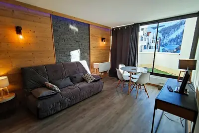 Image de Appartement Rénové 2p avec Balcon Sud, Front de Neige, au Pied des Pistes