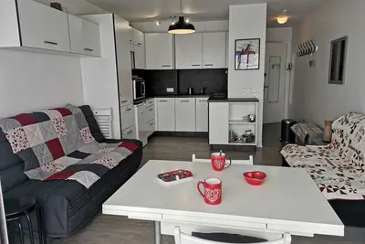Image de Charmant studio 4 pers avec balcon, centre station, proche pistes, ascenseur