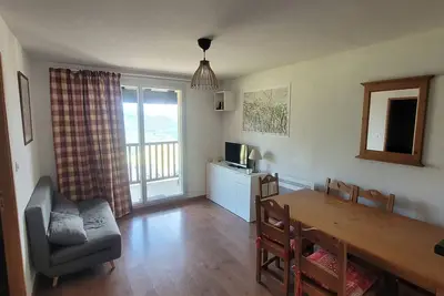 Image de Charmant T2 avec accès pistes, balcon et spa, Peyresourde - 6 pers