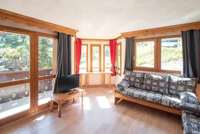 Image de Appartement 3 pièces avec balcon, animaux admis, parking. 7 couchages, Hameau de la Forêt