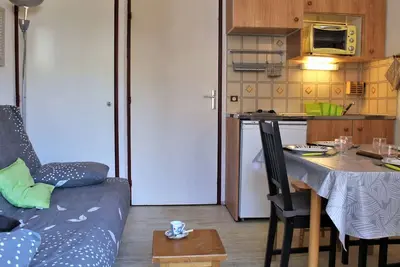 Image de Studio cosy avec coin montagne, balcon sud et casier Ă ski - 4 couchages Ă Risoul 1850