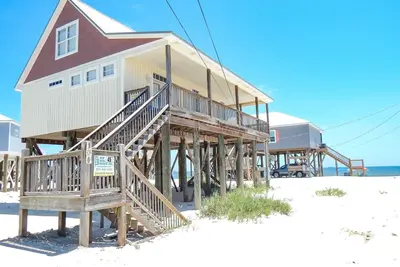 Gulf View maison sur extrémité ouest de l'île de Dauphin. Animaux accept��s!