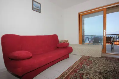 Image de Appartement d'une chambre avec la terrasse et la vue sur le mer Vis (A-2470-c)