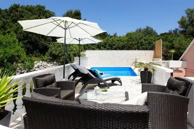 Image de Maison pour la famille près de la mer et avec la piscine Vela Luka, Korcula (K-12289)