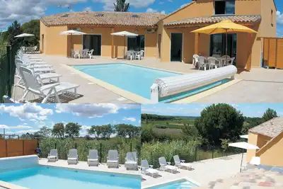 Image de Villa avec piscine chauffée au calme - pour 21 personnes - 8 chambres