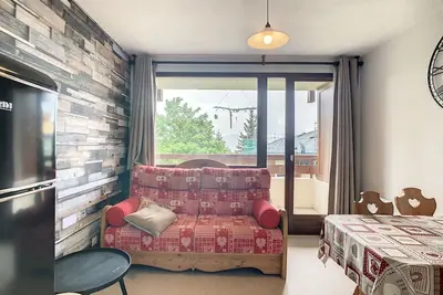Image de Charmant appart. 4 pers. avec balcon, proche commerces et pistes, animaux admis