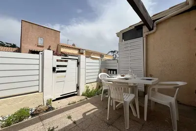 Image de Pavillon à Gruissan, 25m², 4 pers. , piscine, parking, proche plage