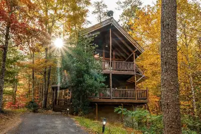 Belle cabine niché dans les bois pour une escapade relaxante
