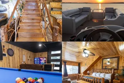 Image de Lake Log Home Perfect for Famlies Friends Gatherings