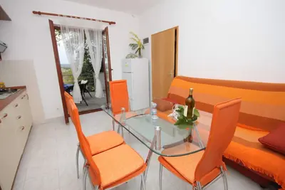 Image de Appartement d'une chambre avec la terrasse et la vue sur le mer Mrljane, Pasman (A-8498-a)